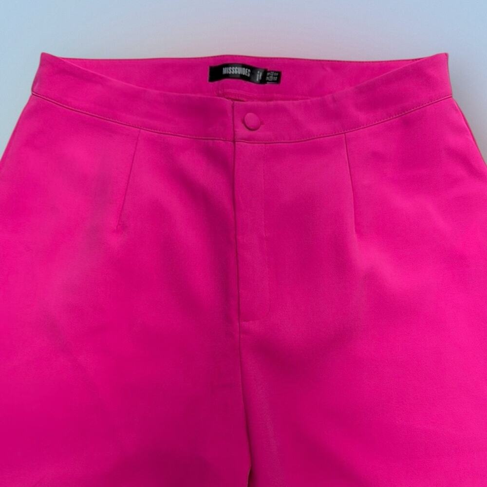 MISGUIDED Women’s 12 Hot Pink HIGH RISE ANKLE Dress Pant
